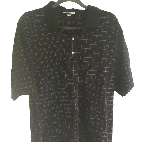 Peter Millar Laser Plaid Polo Shirt Size XL Short Sleeve Golf - Picture 2 of 6